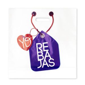 Bolsa de plástico rebajas corazón