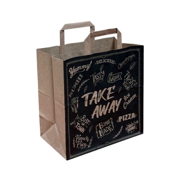 Bolsas papel take-away decoradas